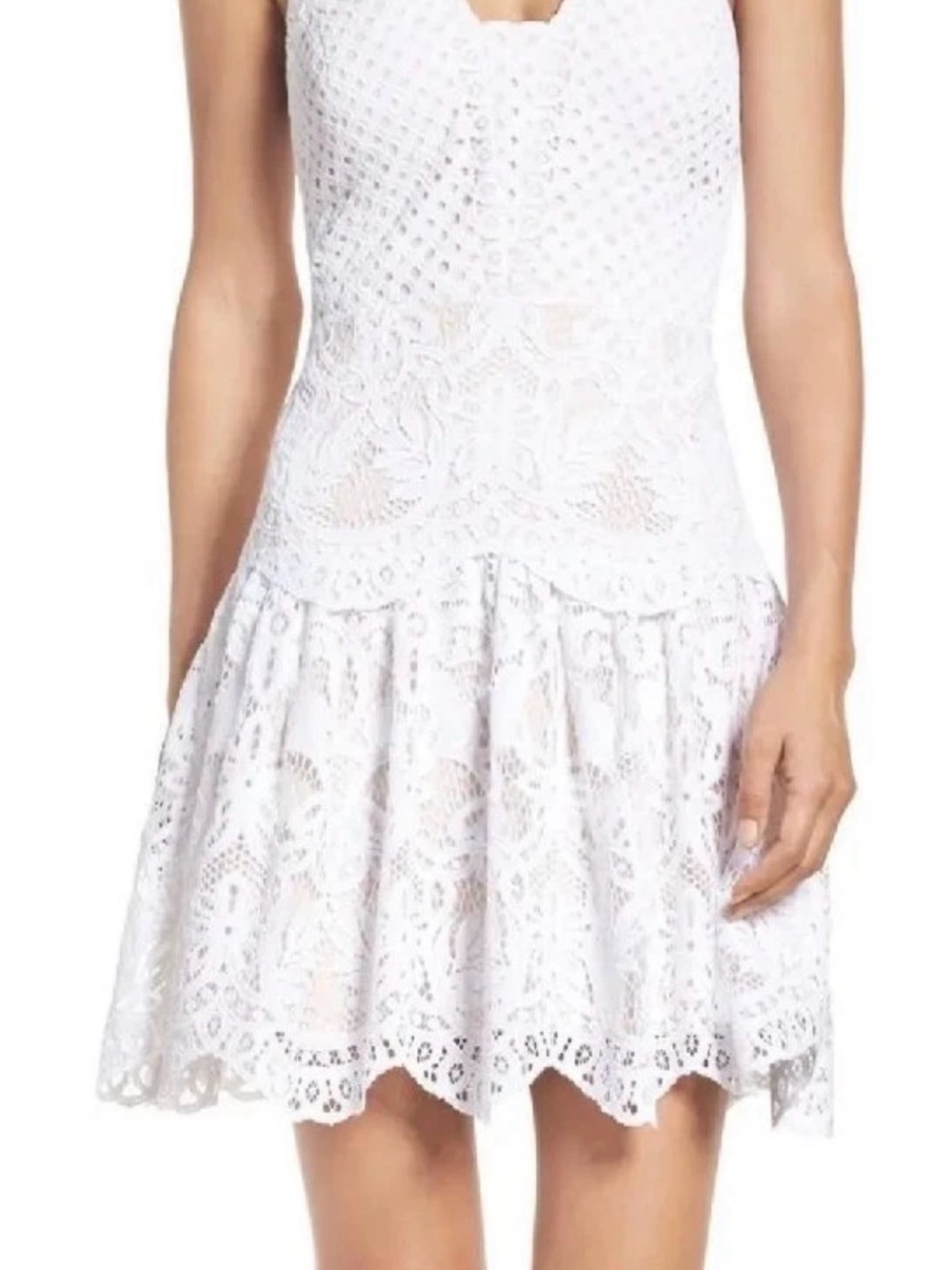 Lilly Pulitzer White Crochet Lace Halter Dress - Picture 3 of 15